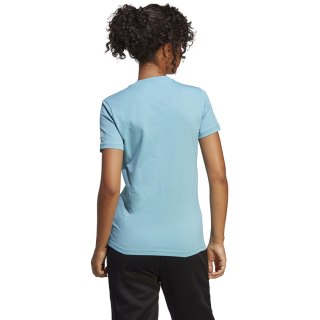 Koszulka damska adidas Loungewear Essentials Slim Logo Tee błękitna IC0629 Adidas