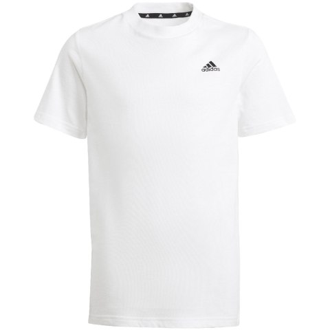 Koszulka dla dzieci adidas Essentials Small Logo Cotton Tee biała IB4093 Adidas Koszulka dla dzieci adidas Essentials Small Logo Cotton Tee biała IB4093 Adidas