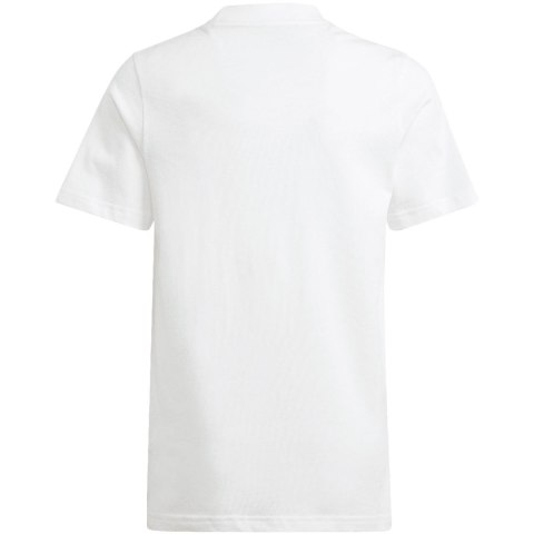 Koszulka dla dzieci adidas Essentials Small Logo Cotton Tee biała IB4093 Adidas Koszulka dla dzieci adidas Essentials Small Logo Cotton Tee biała IB4093 Adidas