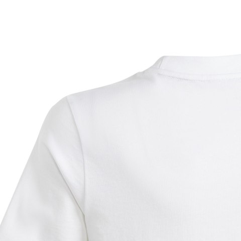Koszulka dla dzieci adidas Essentials Small Logo Cotton Tee biała IB4093 Adidas Koszulka dla dzieci adidas Essentials Small Logo Cotton Tee biała IB4093 Adidas