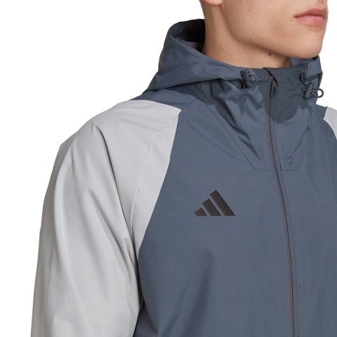 Kurtka męska adidas Tiro 23 Competition All-Weather szara HU1320 Adidas teamwear Kurtka męska adidas Tiro 23 Competition All-Weather szara HU1320 Adidas teamwear