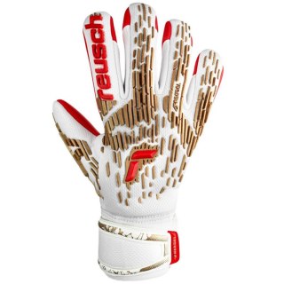 Rękawice bramkarskie Reusch Attrakt Freegel Silver biało-czerwone 5370235 1011 Reusch