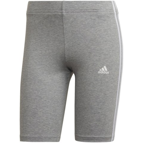 Spodenki damskie adidas Essentials 3-Stripes Bike szare HF5956 Adidas Spodenki damskie adidas Essentials 3-Stripes Bike szare HF5956 Adidas