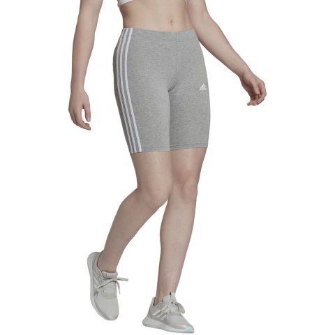 Spodenki damskie adidas Essentials 3-Stripes Bike szare HF5956 Adidas Spodenki damskie adidas Essentials 3-Stripes Bike szare HF5956 Adidas
