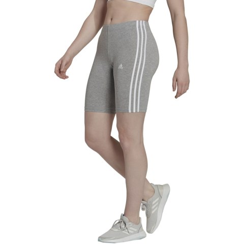 Spodenki damskie adidas Essentials 3-Stripes Bike szare HF5956 Adidas Spodenki damskie adidas Essentials 3-Stripes Bike szare HF5956 Adidas