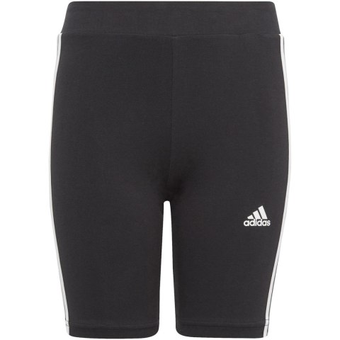 Spodenki dla dzieci adidas Essentials 3-Stripes Cotton Bike Tights czarne IC3628 Adidas Spodenki dla dzieci adidas Essentials 3-Stripes Cotton Bike Tights czarne IC3628 Adidas