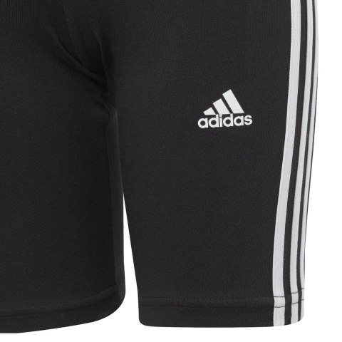 Spodenki dla dzieci adidas Essentials 3-Stripes Cotton Bike Tights czarne IC3628 Adidas Spodenki dla dzieci adidas Essentials 3-Stripes Cotton Bike Tights czarne IC3628 Adidas
