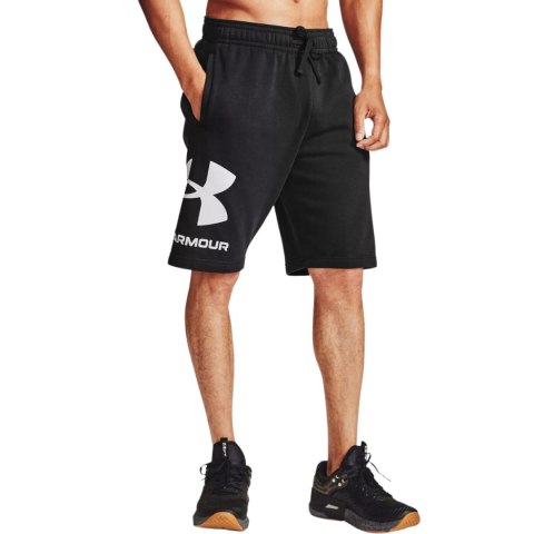 Spodenki męskie Under Armour Rival FLC Big Logo Shorts czarne 1357118 001 Under Armour Spodenki męskie Under Armour Rival FLC Big Logo Shorts czarne 1357118 001 Under Armour