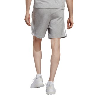 Spodenki męskie adidas Essentials French Terry 3-Stripes szare IC9437 Adidas