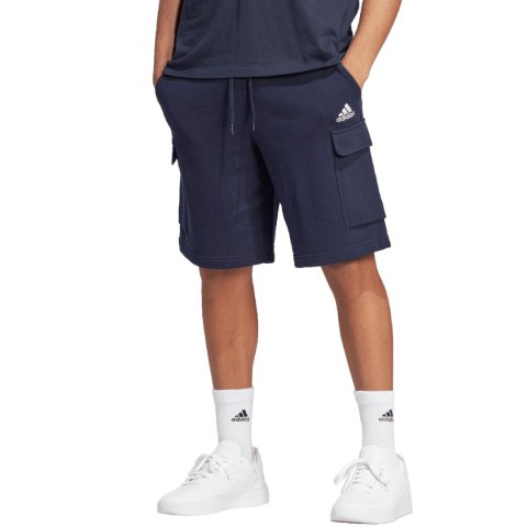 Spodenki męskie adidas Essentials French Terry Cargo granatowe HA4339 Adidas Spodenki męskie adidas Essentials French Terry Cargo granatowe HA4339 Adidas