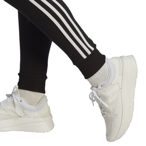 Spodnie damskie adidas Essentials 3-Stripes French Terry Cuffed czarne IC8770 Adidas