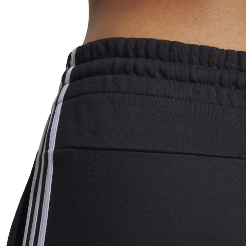 Spodnie damskie adidas Essentials 3-Stripes French Terry Cuffed czarne IC8770 Adidas