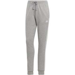 Spodnie damskie adidas Essentials 3-Stripes French Terry Cuffed szare IC9922 Adidas