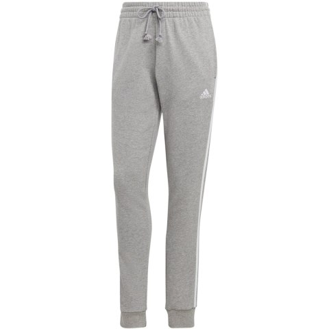 Spodnie damskie adidas Essentials 3-Stripes French Terry Cuffed szare IC9922 Adidas Spodnie damskie adidas Essentials 3-Stripes French Terry Cuffed szare IC9922 Adidas