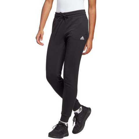 Spodnie damskie adidas Essentials Linear French Terry Cuffed czarne IC6868 Adidas Spodnie damskie adidas Essentials Linear French Terry Cuffed czarne IC6868 Adidas