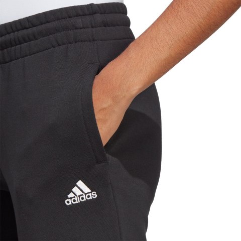 Spodnie damskie adidas Essentials Linear French Terry Cuffed czarne IC6868 Adidas Spodnie damskie adidas Essentials Linear French Terry Cuffed czarne IC6868 Adidas