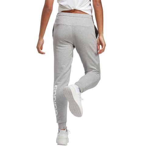 Spodnie damskie adidas Essentials Linear French Terry Cuffed szare IC8816 Adidas Spodnie damskie adidas Essentials Linear French Terry Cuffed szare IC8816 Adidas