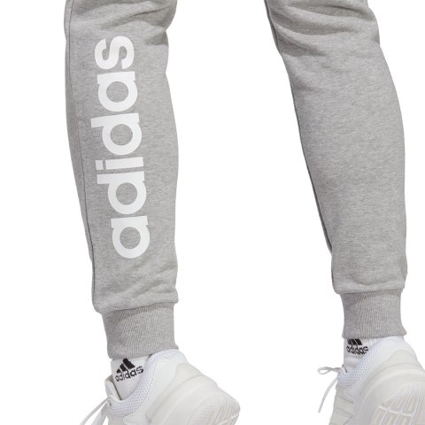 Spodnie damskie adidas Essentials Linear French Terry Cuffed szare IC8816 Adidas Spodnie damskie adidas Essentials Linear French Terry Cuffed szare IC8816 Adidas
