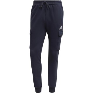 Spodnie męskie adidas Essentials Fleece Regular Tapered Cargo granatowe HL2232 Adidas