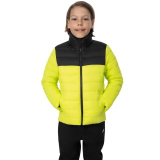 Kurtka pikowana dla chłopca 4F soczysta zieleń 4FJSS23TDJAM077 45S 122cm 4F