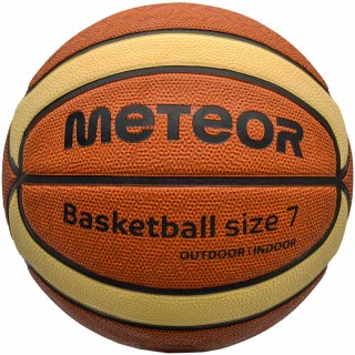 Piłka koszykowa Meteor Cellular 7 brązowo-kremowa 10102 7 Meteor