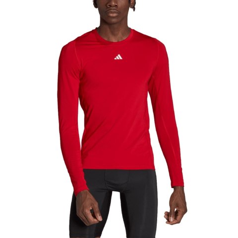 Koszulka męska adidas Techfit Aeroready Long Sleeve Tee czerwona HP0639 XL Adidas teamwear