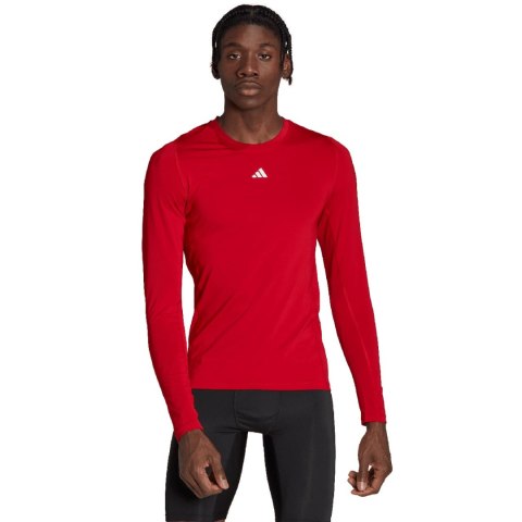Koszulka męska adidas Techfit Aeroready Long Sleeve Tee czerwona HP0639 XL Adidas teamwear