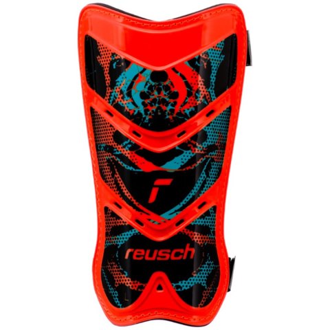 Ochraniacze piłkarskie Reusch Shinguard Attrakt Lite czerwono-czarne 5377045 3335 L Reusch