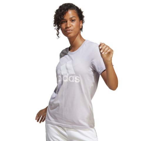 Koszulka damska adidas Loungwear Essentials Logo Tee fioletowa IC0633 M Adidas