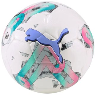 Piłka nożna Puma Orbita 5 Hybrid Lite 350 biało-zielono-różowa 83784 01 4 Puma