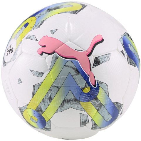 Piłka nożna Puma Orbita 5 Hybrid Lite biało-zielono-różowa 290 83785 01 5 Puma
