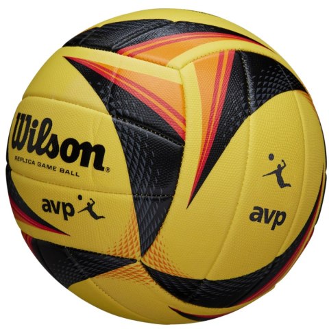 Piłka siatkowa Wilson AVP Replica Game żółto-czarno-pomarańczowa WTH01020XB 5 Wilson
