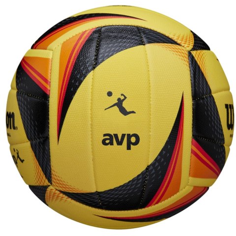 Piłka siatkowa Wilson AVP Replica Game żółto-czarno-pomarańczowa WTH01020XB 5 Wilson