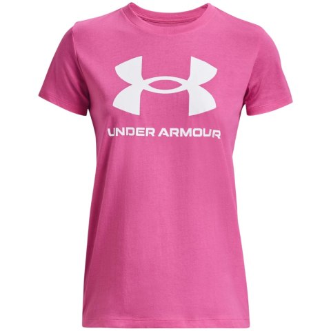 Koszulka damska Under Armour Live Sportstyle Graphic SSC różowa 1356305 659 S Under Armour