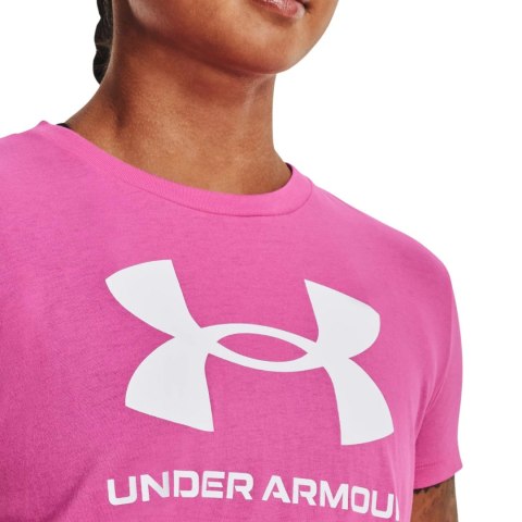 Koszulka damska Under Armour Live Sportstyle Graphic SSC różowa 1356305 659 S Under Armour