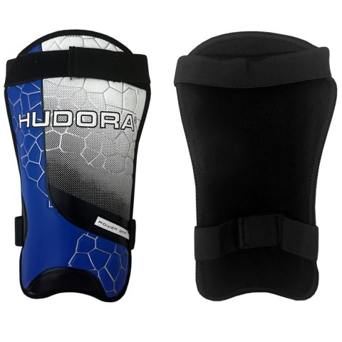Ochraniacze piłkarskie Hudora Power Grip niebiesko-białe 71567 M HUDORA