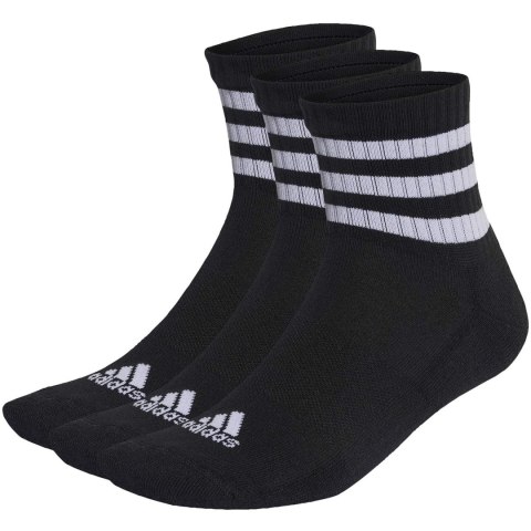 Skarpety adidas 3-Stripes Cushioned Sportswear Mid-Cut Socks 3 Pairs czarne IC1317 34-36 Adidas