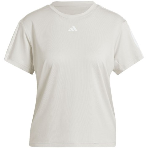 Koszulka damska adidas Aeroready Train Essentials 3-Stripes Tee beżowa HZ5681 M Adidas