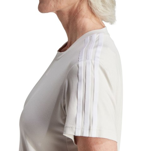 Koszulka damska adidas Aeroready Train Essentials 3-Stripes Tee beżowa HZ5681 M Adidas