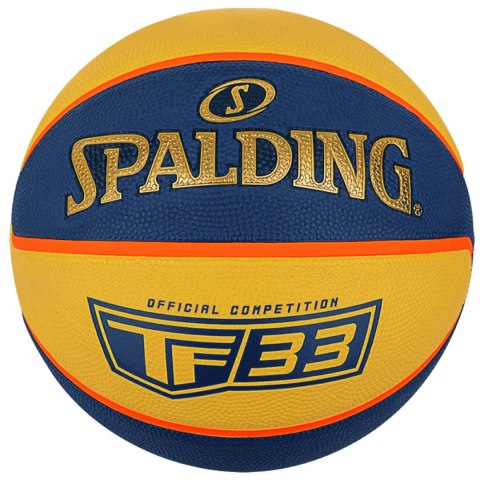 Piłka do koszykówki Spalding Official TF-33 żółto-niebieska 84352Z 6 Spalding