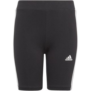 Spodenki dla dzieci adidas Essentials 3-Stripes Cotton Bike Tights czarne IC3628 164cm Adidas