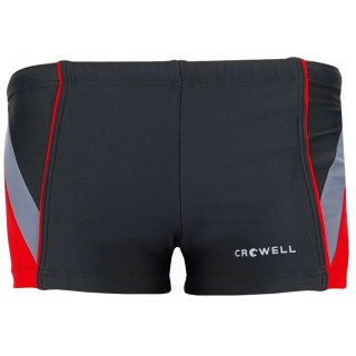 Spodenki kąpielowe dla chłopca Crowell Frankie szaro-czerwone kol.2 146cm Crowell