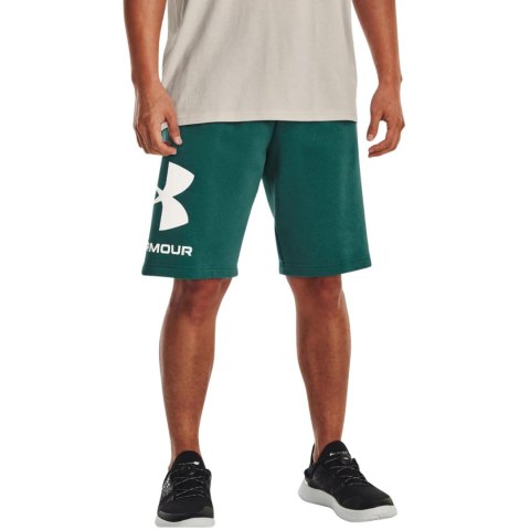 Spodenki męskie Under Armour Rival FLC Big Logo Shorts zielone 1357118 722 S Under Armour