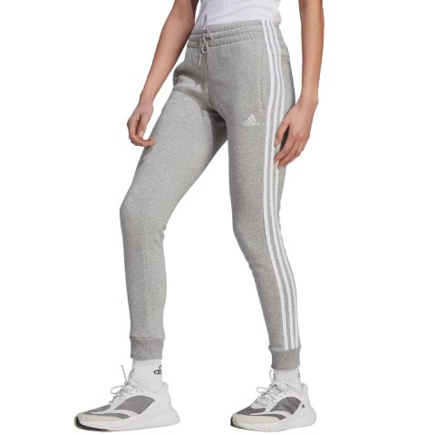 Spodnie damskie adidas Essentials 3-Stripes Fleece szare IL3282 L Adidas