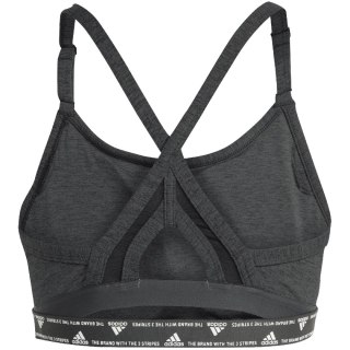 Stanik damski adidas Aeroreact Training Light-Support 3-Stripes Bra ciemnoszary HC7870 XS Adidas