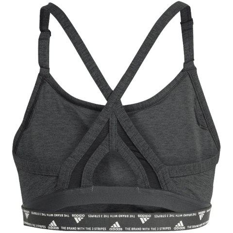 Stanik damski adidas Aeroreact Training Light-Support 3-Stripes Bra ciemnoszary HC7870 XS Adidas