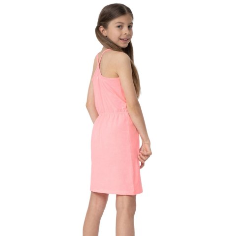 Sukienka dla dziewczynki 4F F026 jasny róż 4FJSS23TDREF026 56S 146cm 4F