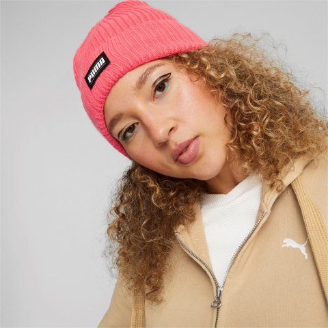 Czapka Puma Ribbed Classic Cuff Beanie różowa 024038 08 Senior Puma