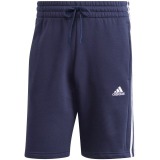 Spodenki męskie adidas Essentials Fleece 3-Stripes Shorts granatowe IJ6484 L Adidas