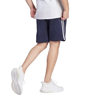Spodenki męskie adidas Essentials Fleece 3-Stripes Shorts granatowe IJ6484 L Adidas